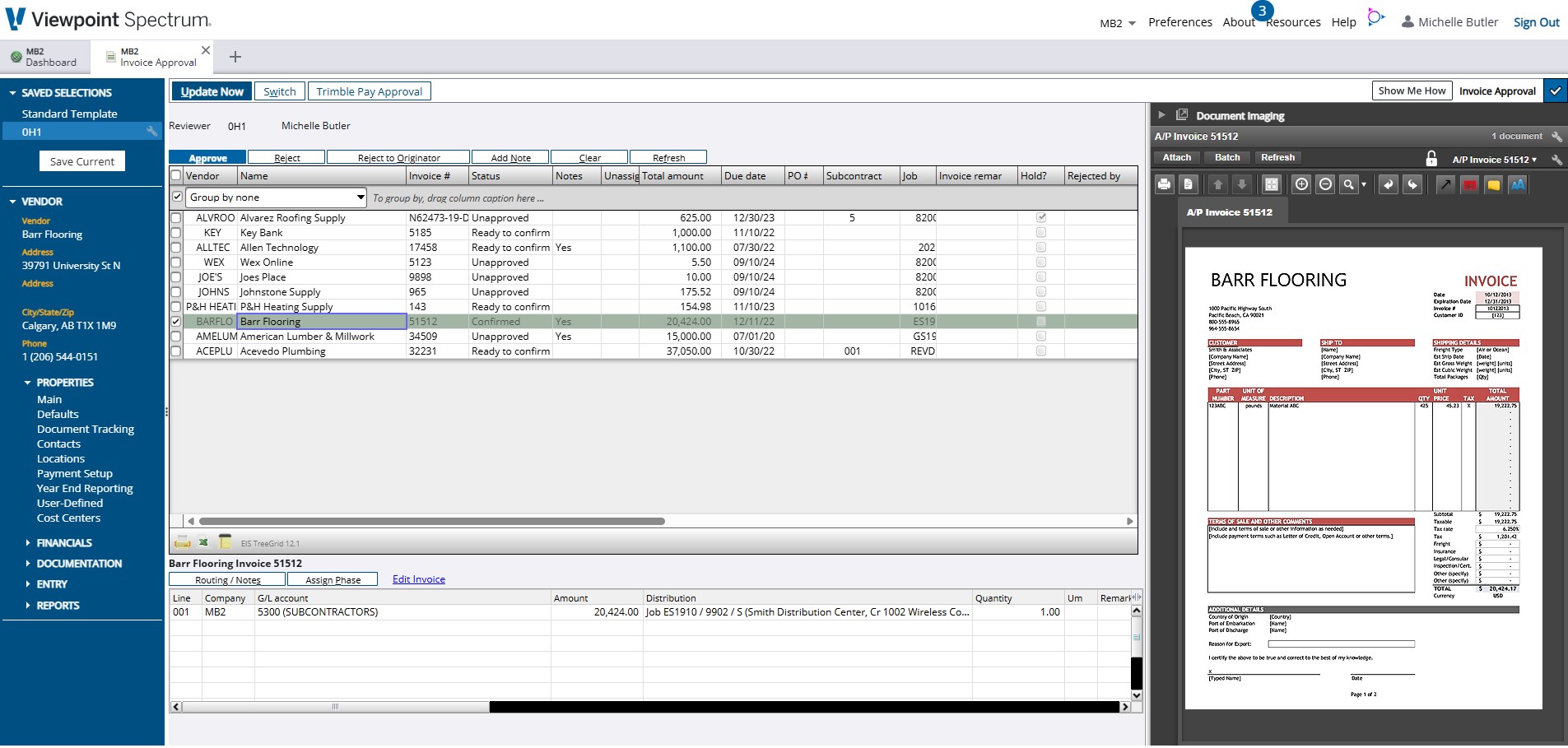 screenshot of Viewpoint Spectrum